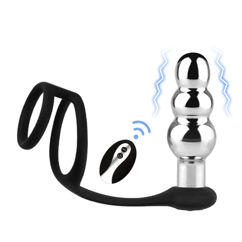 Thread Metal Remote Control Vibration Sex Toy Butt Plug