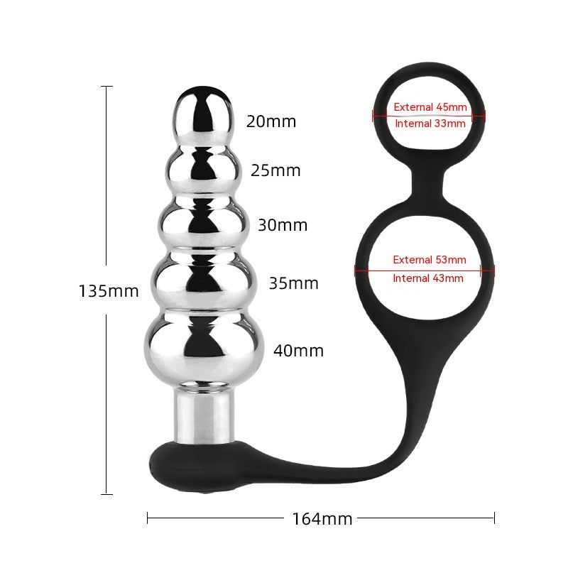Thread Metal Remote Control Vibration Sex Toy Butt Plug