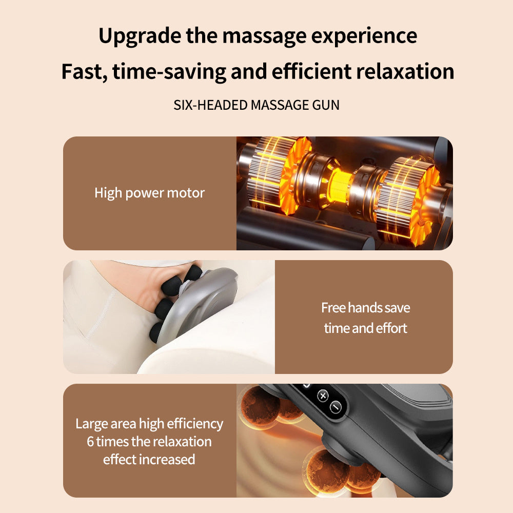 6-Head Massager Ultimate Relaxation