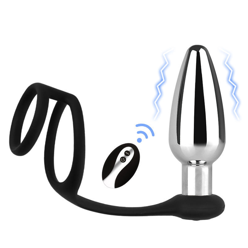 Thread Metal Remote Control Vibration Sex Toy Butt Plug