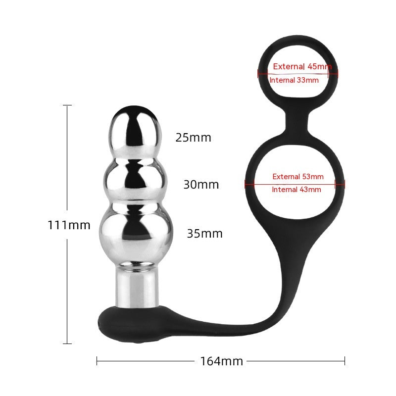 Thread Metal Remote Control Vibration Sex Toy Butt Plug
