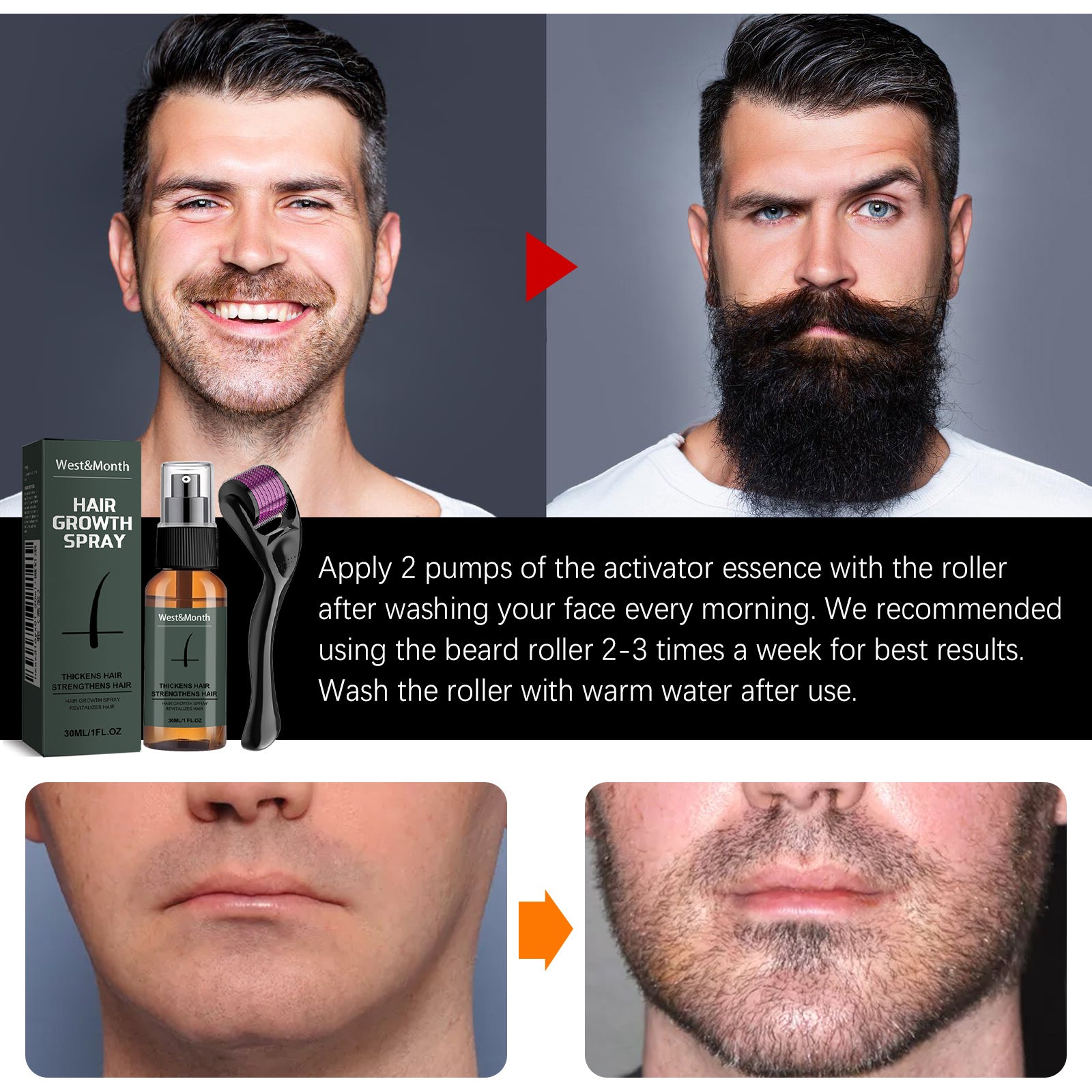 Moustache Moisturizing Spray Facial Hair